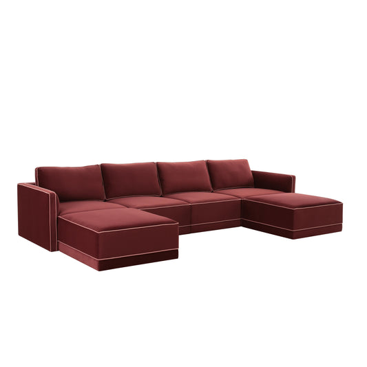 Willow 6 Piece Modular U Sectional Ren L03140 Sec1