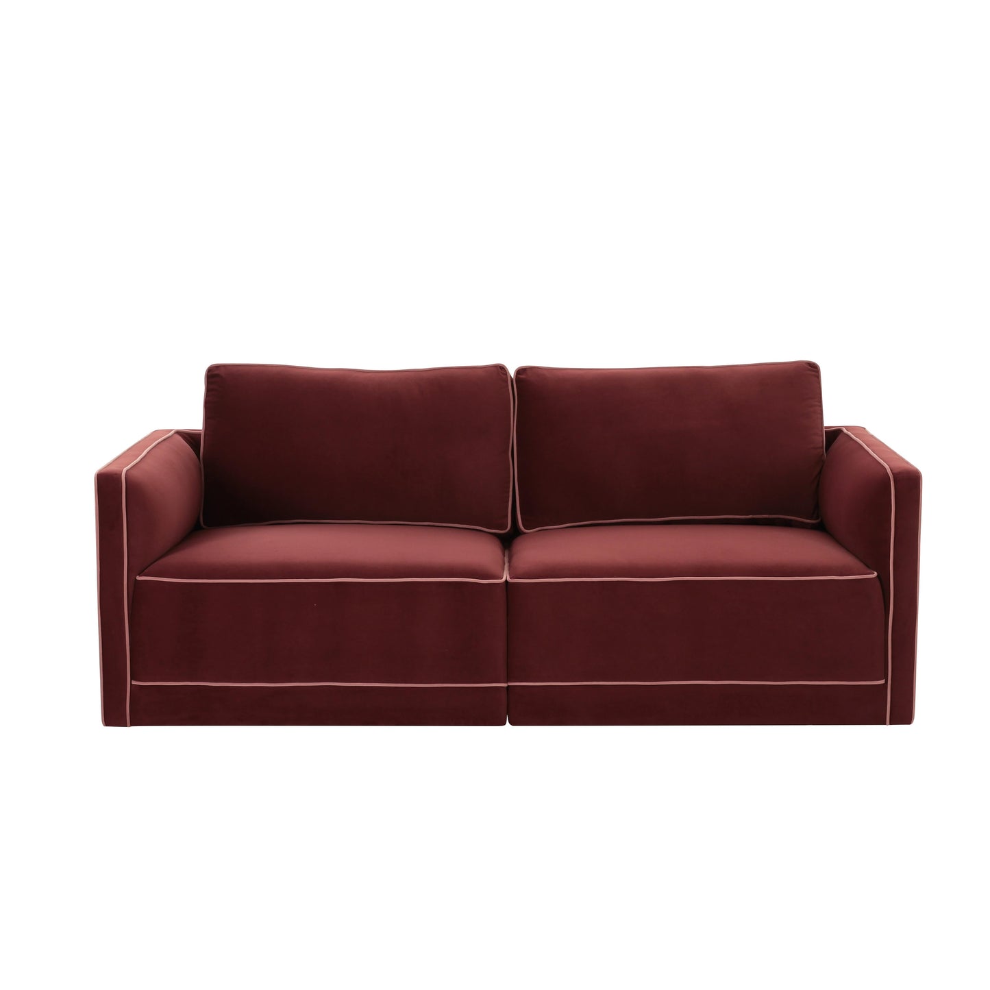 Willow 74 Velvet Modular Loveseat Ren L03152