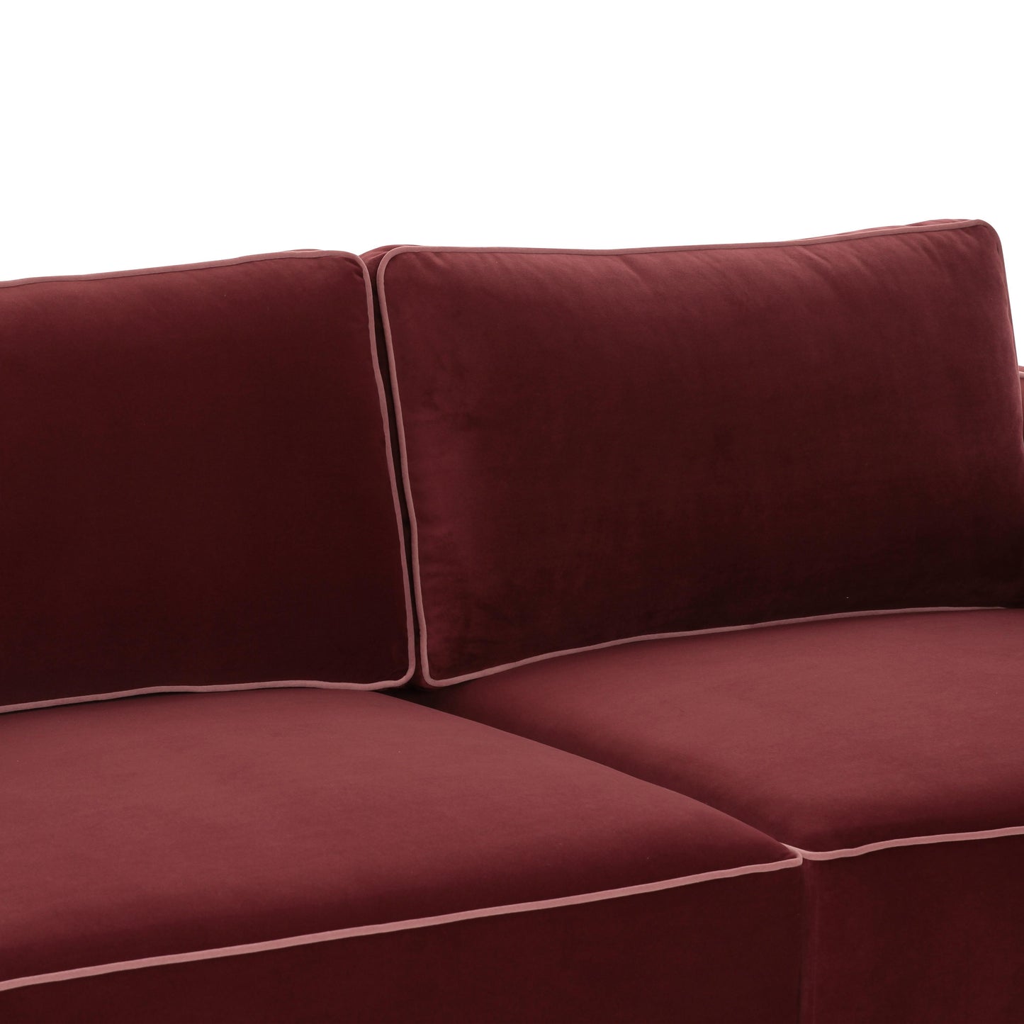 Willow 74 Velvet Modular Loveseat Ren L03132