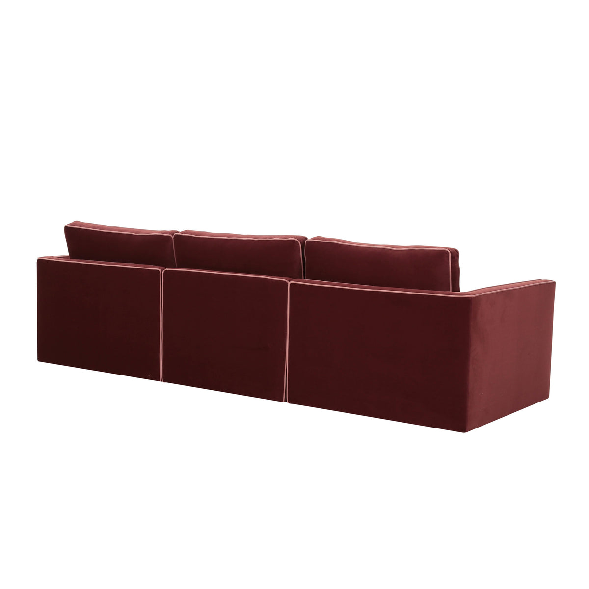 Willow Berry Red Performance Velvet Modular Sofa by TOV Furniture – photo 5 of 7