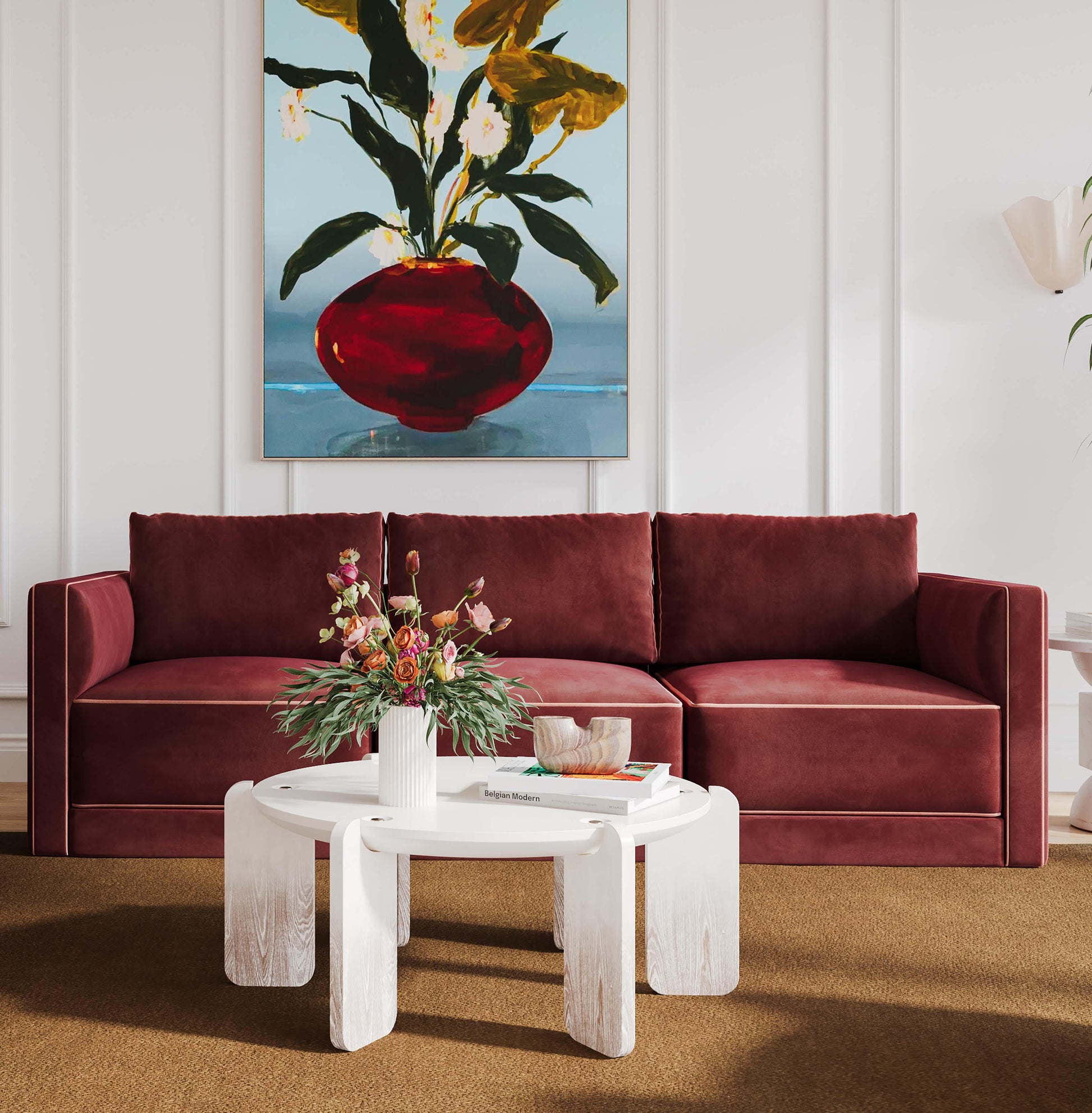 Willow 105 Velvet Modular Sofa Ren L03133