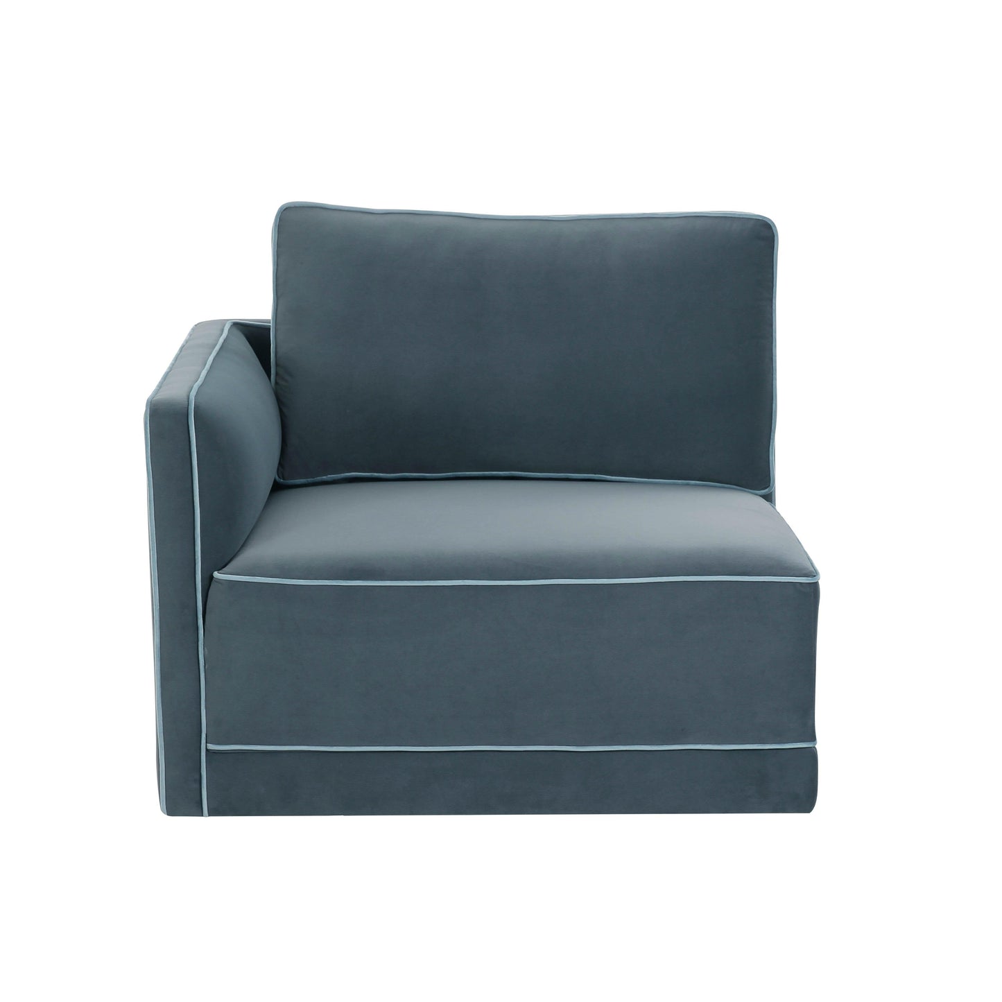 Willow Velvet Modular Laf Corner Chair Ren L03150 Lc