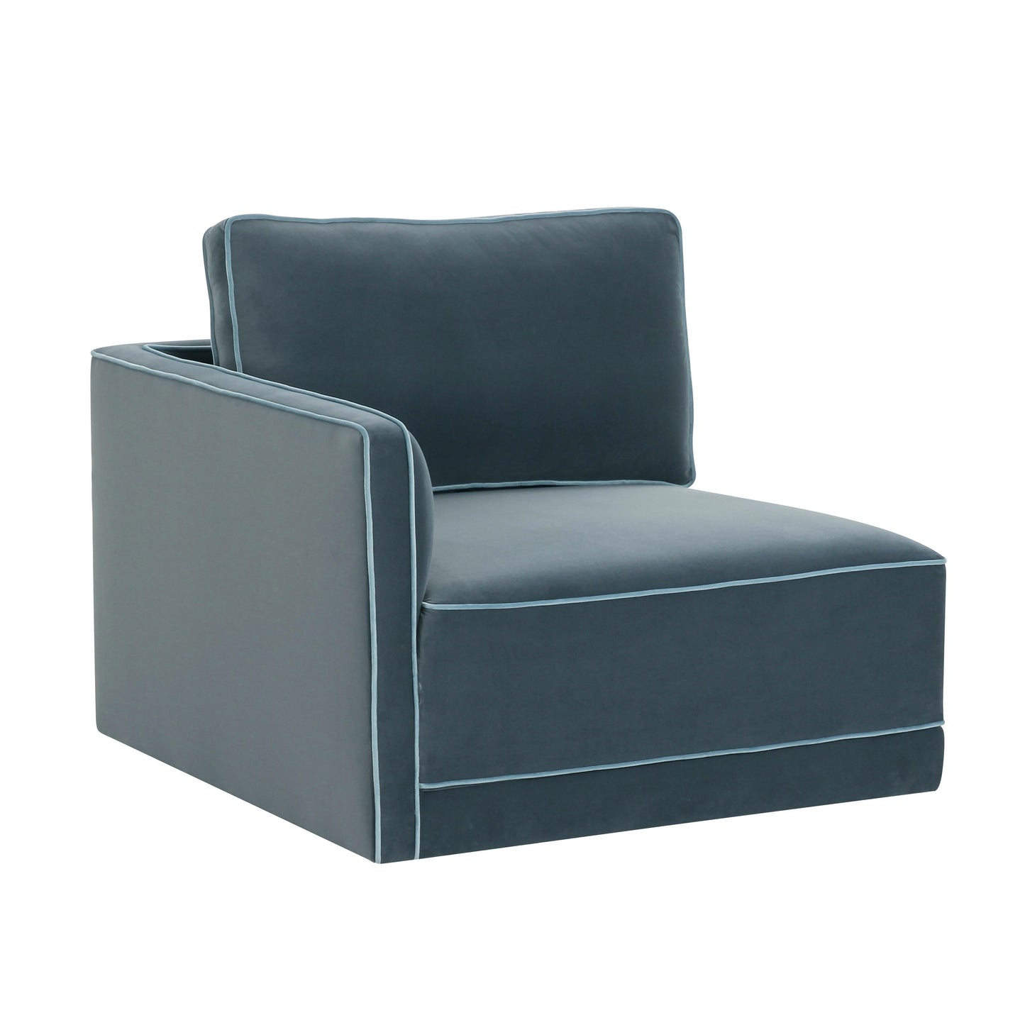 Willow Velvet Modular Laf Corner Chair Ren L03150 Lc
