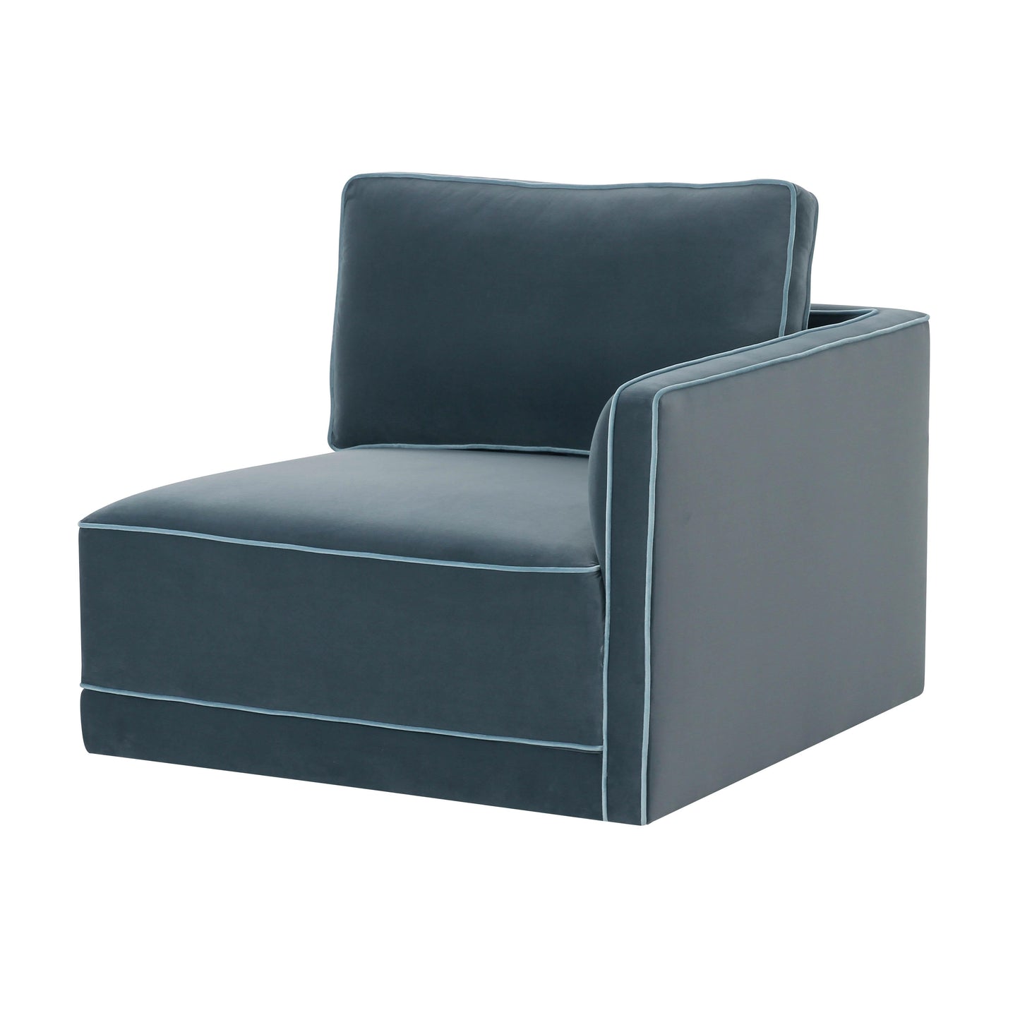 Willow Velvet Modular Raf Corner Chair Ren L03120 Rc