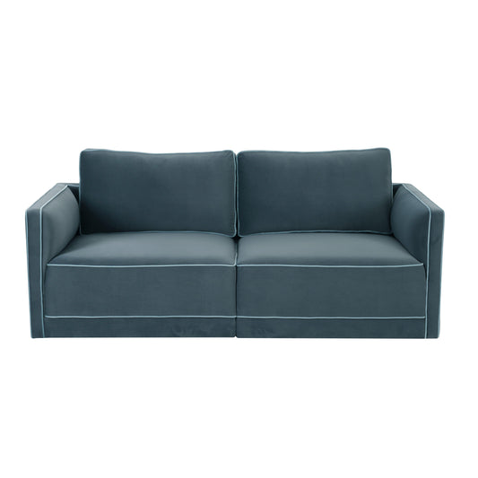 Willow 74 Velvet Modular Loveseat Ren L03152