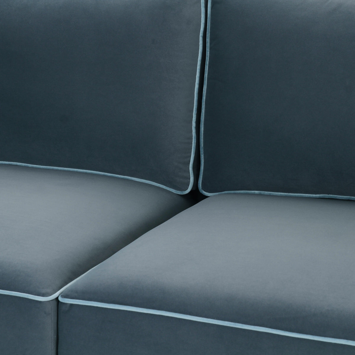 Willow Misty Blue Performance Velvet Modular Sofa by TOV Furniture – photo 5 of 7