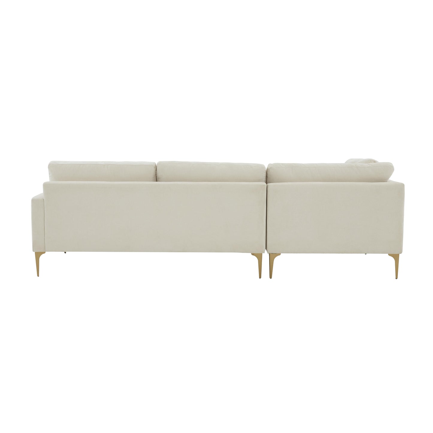 Serena 3 Piece Velvet Chaise Sectional Ren L05130 Sec4R