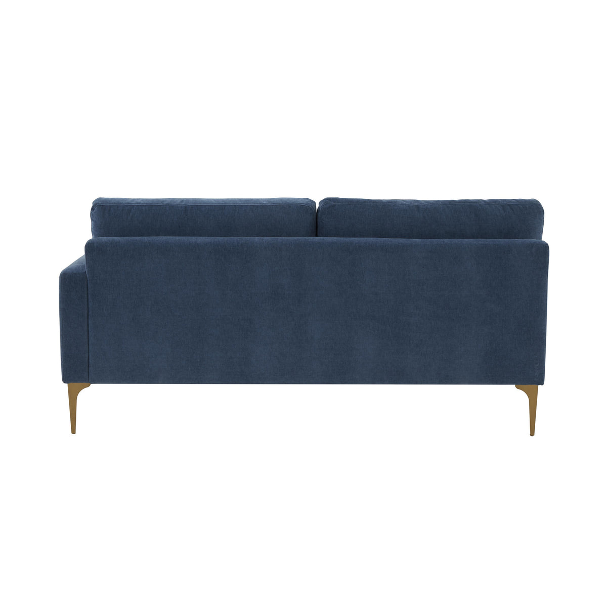 Serena Blue Performance Velvet Modular RAF Loveseat by TOV Furniture – photo 3 of 5