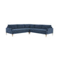 Serena 3 Piece Velvet L Sectional Ren L05120 Sec