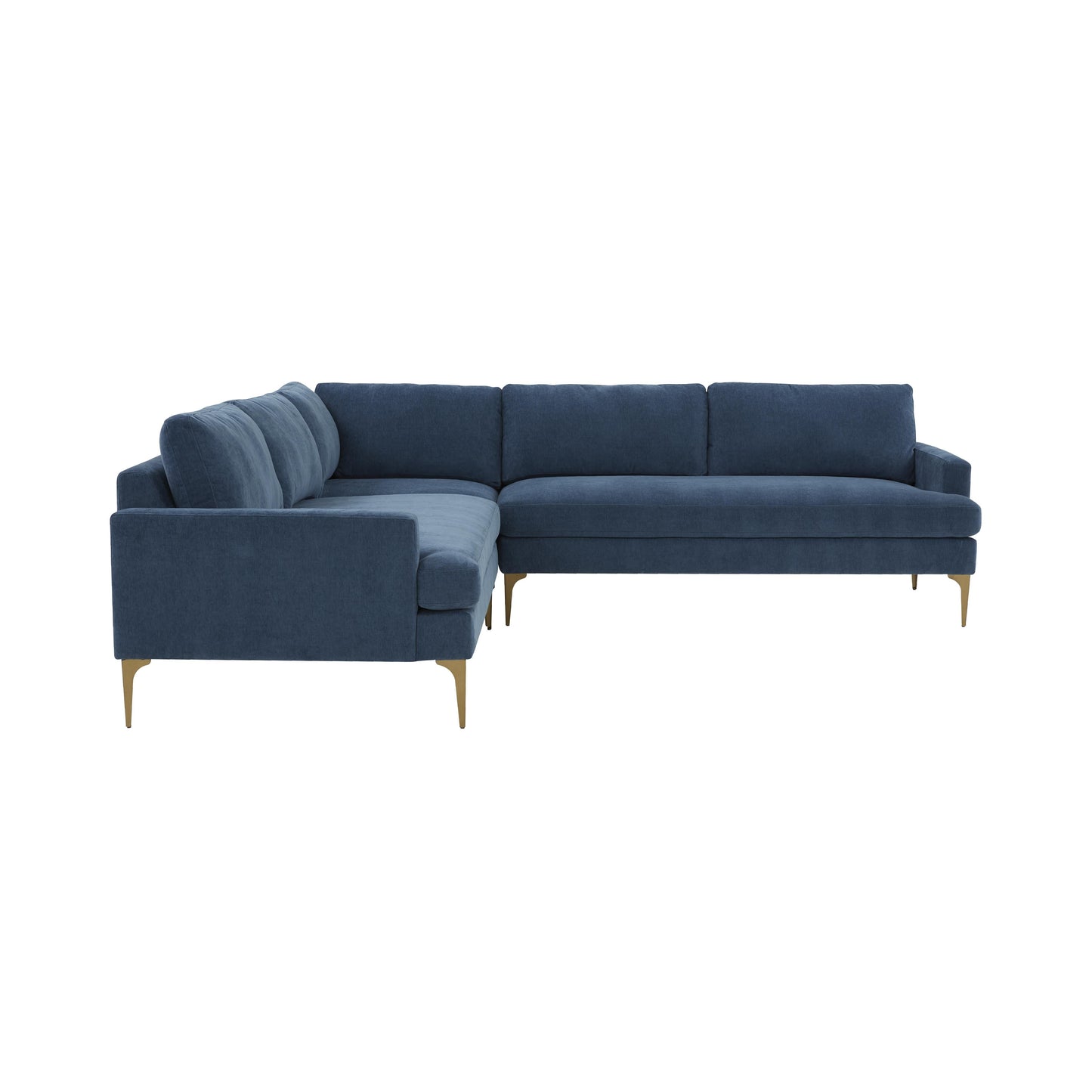 Serena 3 Piece Velvet L Sectional Ren L05110 Sec