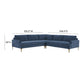 Serena 3 Piece Velvet L Sectional Ren L05110 Sec