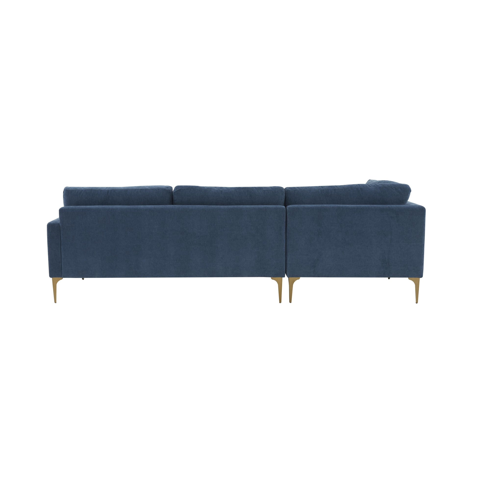 Serena 3 Piece Velvet Chaise Sectional Ren L05130 Sec4L