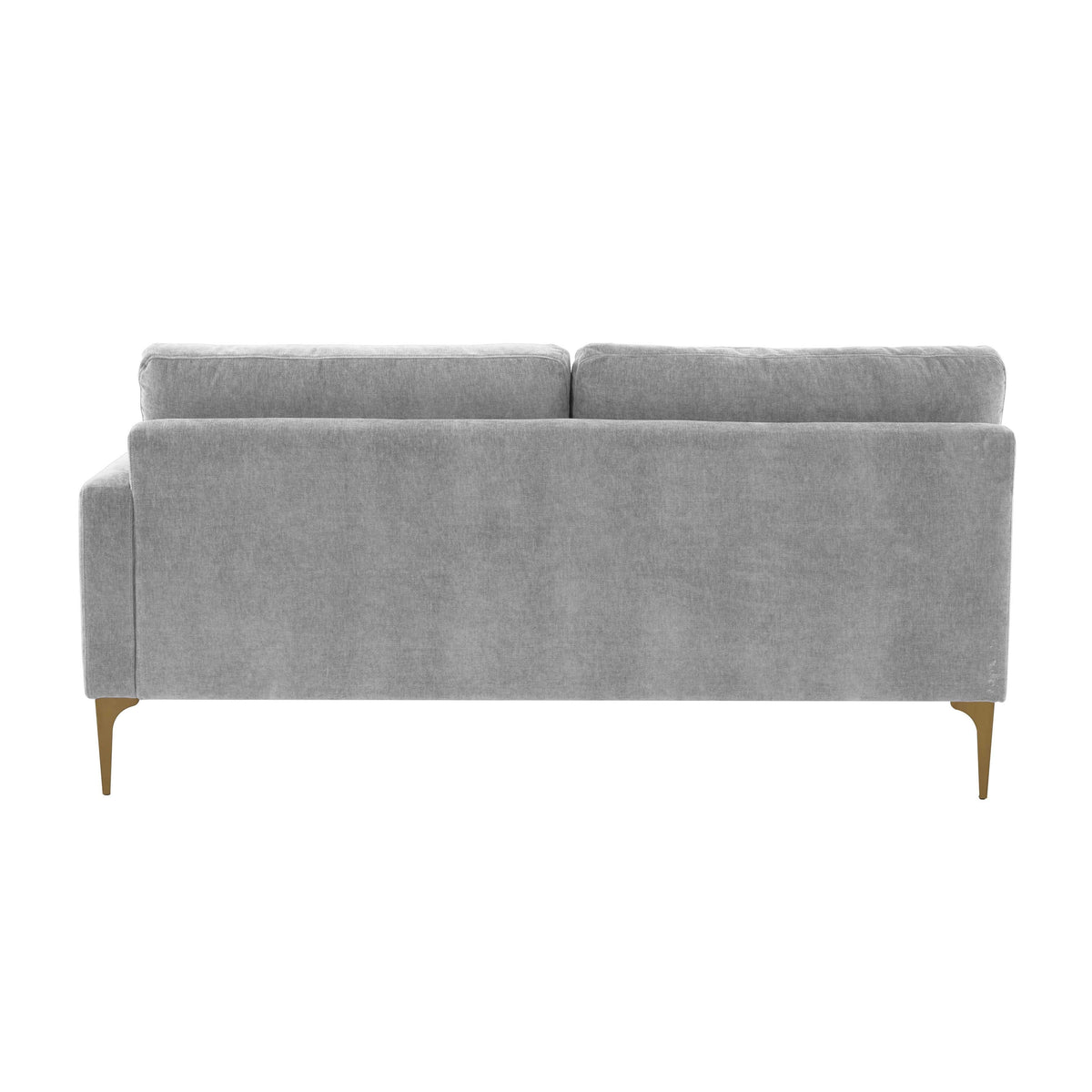 Serena Grey Performance Velvet RAF Modular Loveseat by TOV Furniture – photo 3 of 5