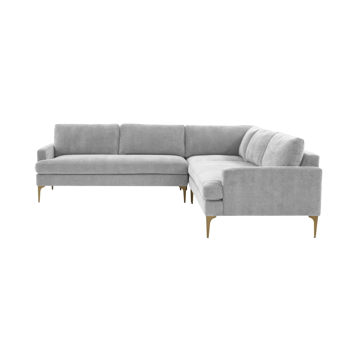 Serena 3 Piece Velvet L Sectional Ren L05110 Sec