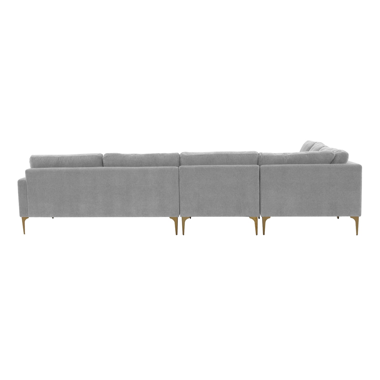 Serena 4 Piece Velvet Large L Sectional Ren L05110 Sec1