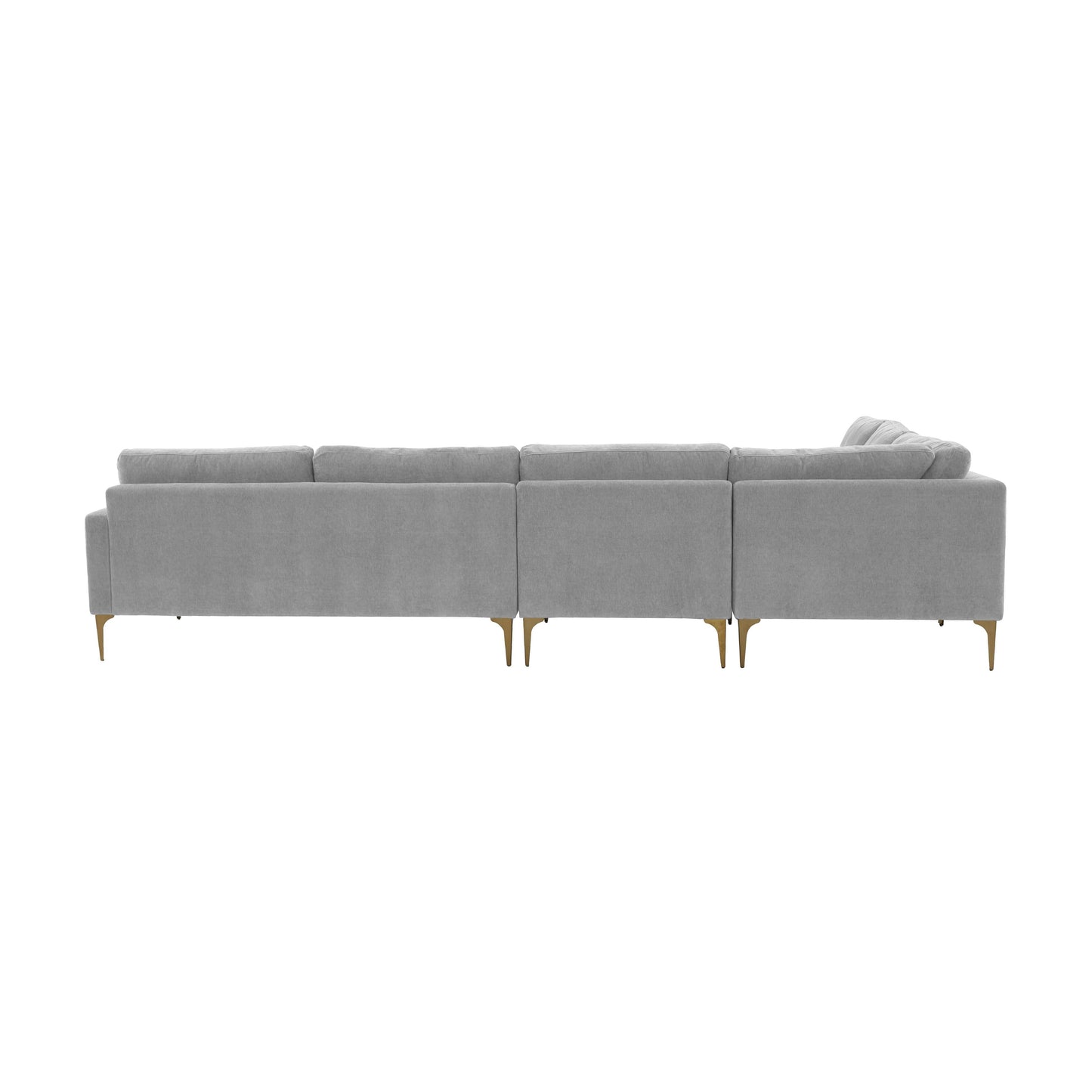 Serena 4 Piece Velvet Large L Sectional Ren L05110 Sec1