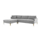 Serena 3 Piece Velvet Chaise Sectional Ren L05130 Sec4L