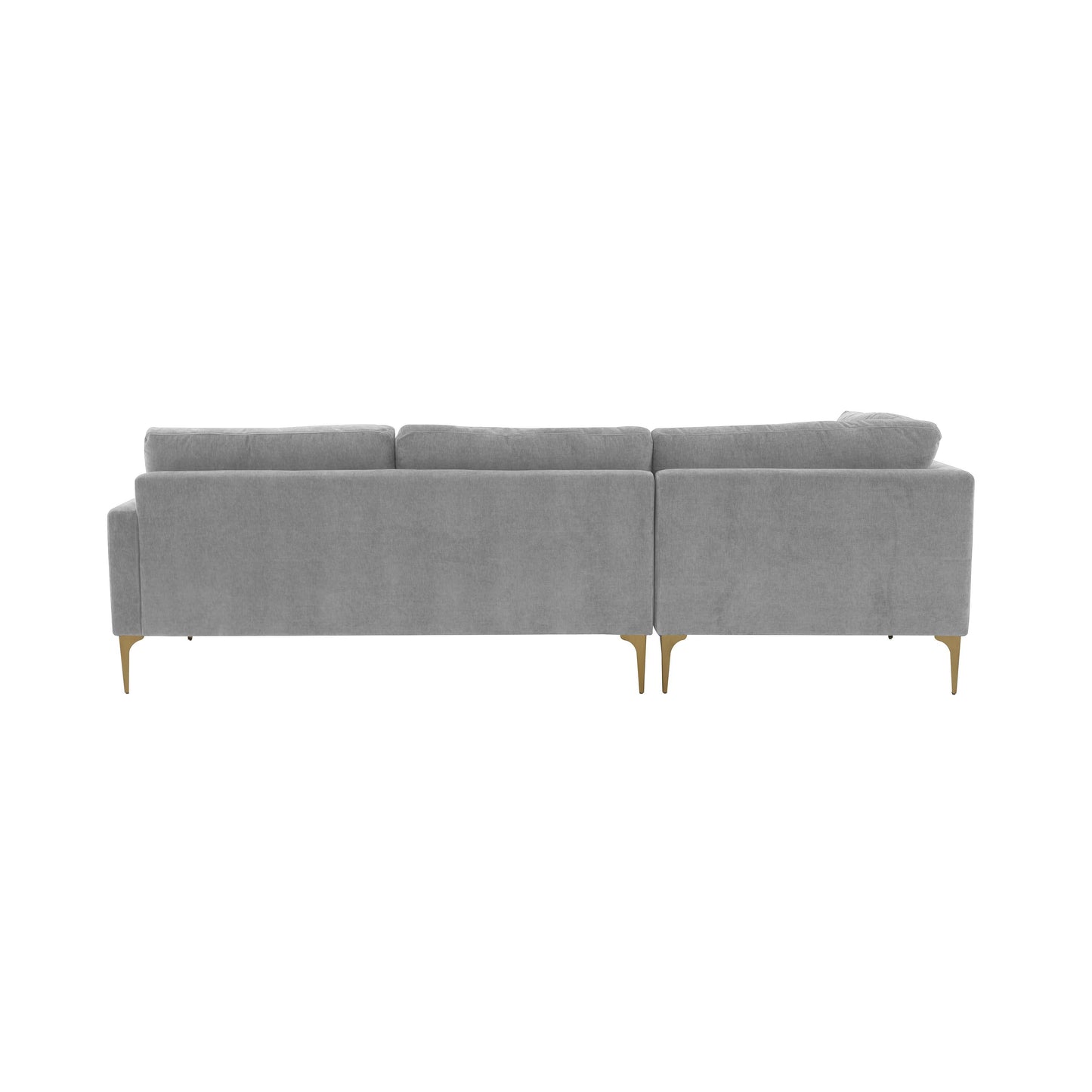 Serena 3 Piece Velvet Chaise Sectional Ren L05120 Sec4R