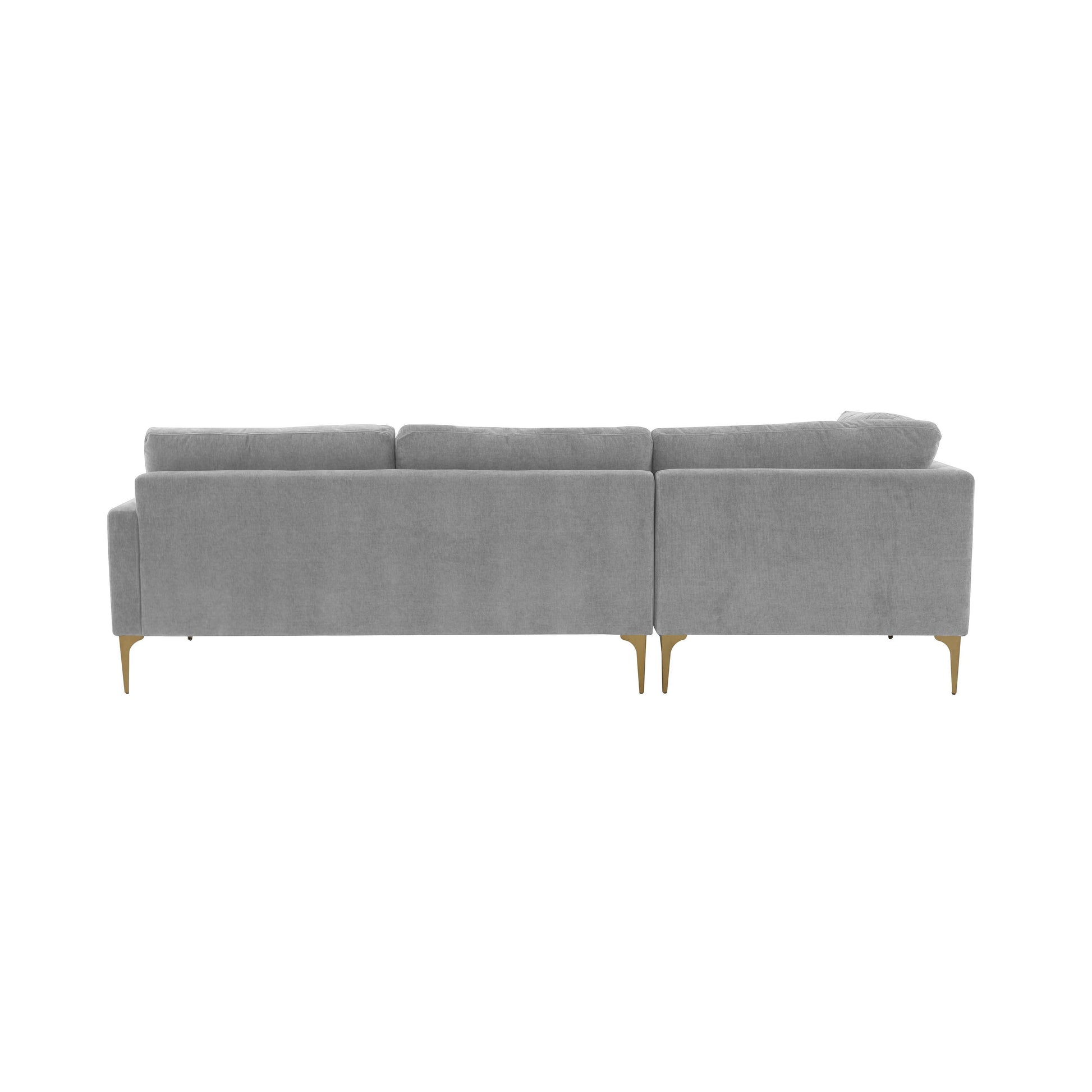 Serena 3 Piece Velvet Chaise Sectional Ren L05110 Sec4L
