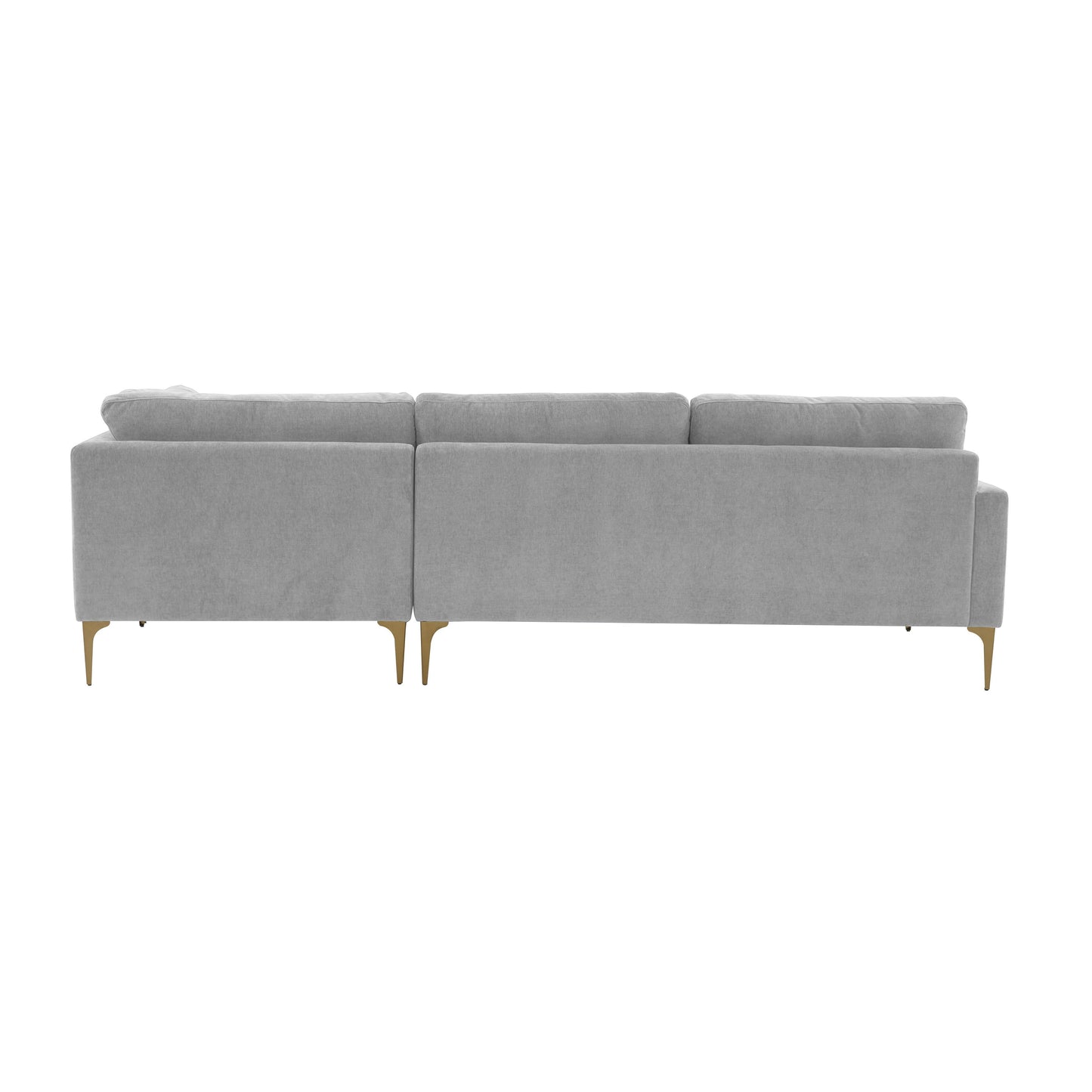 Serena 3 Piece Velvet Chaise Sectional Ren L05110 Sec4L