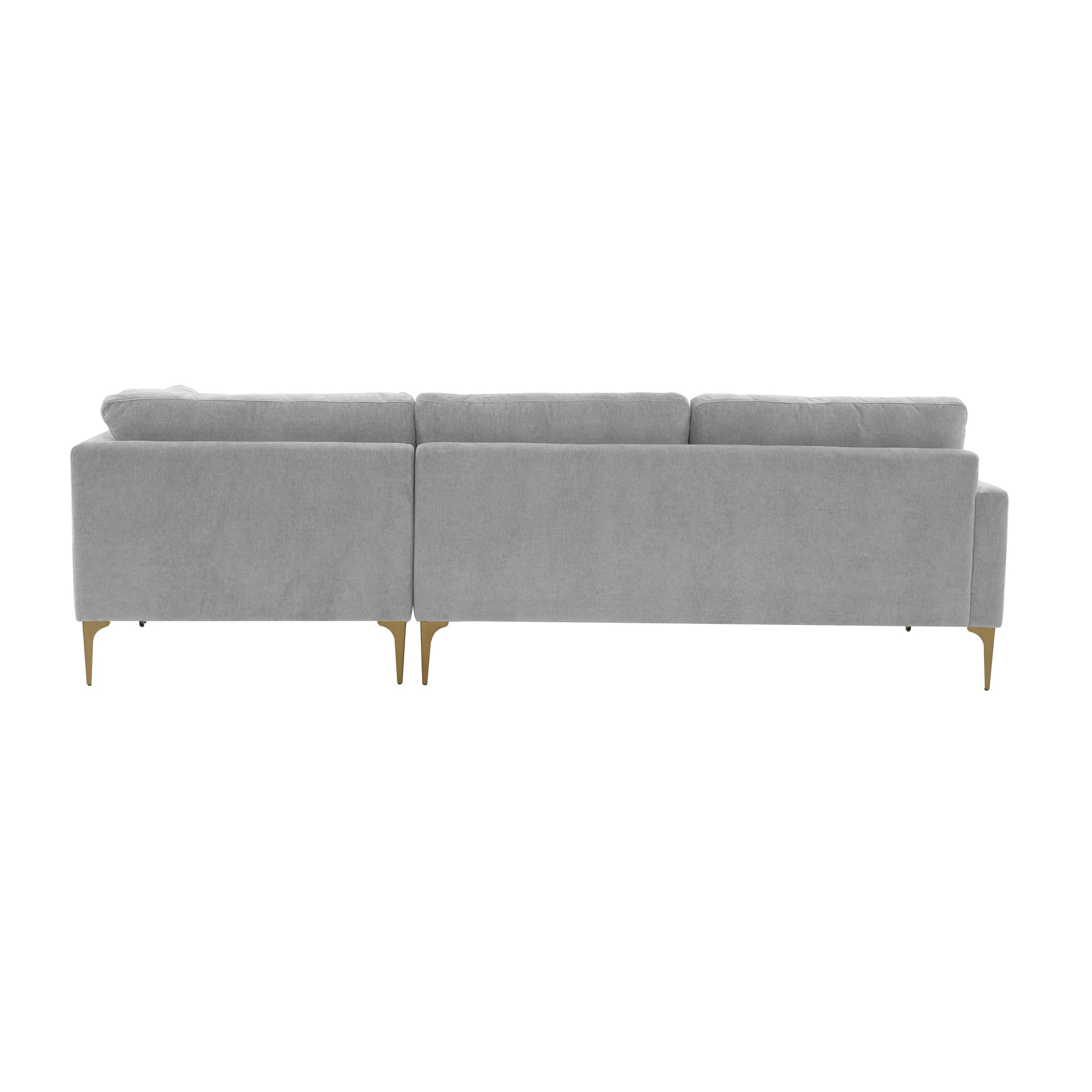 Serena 3 Piece Velvet Chaise Sectional Ren L05110 Sec4R