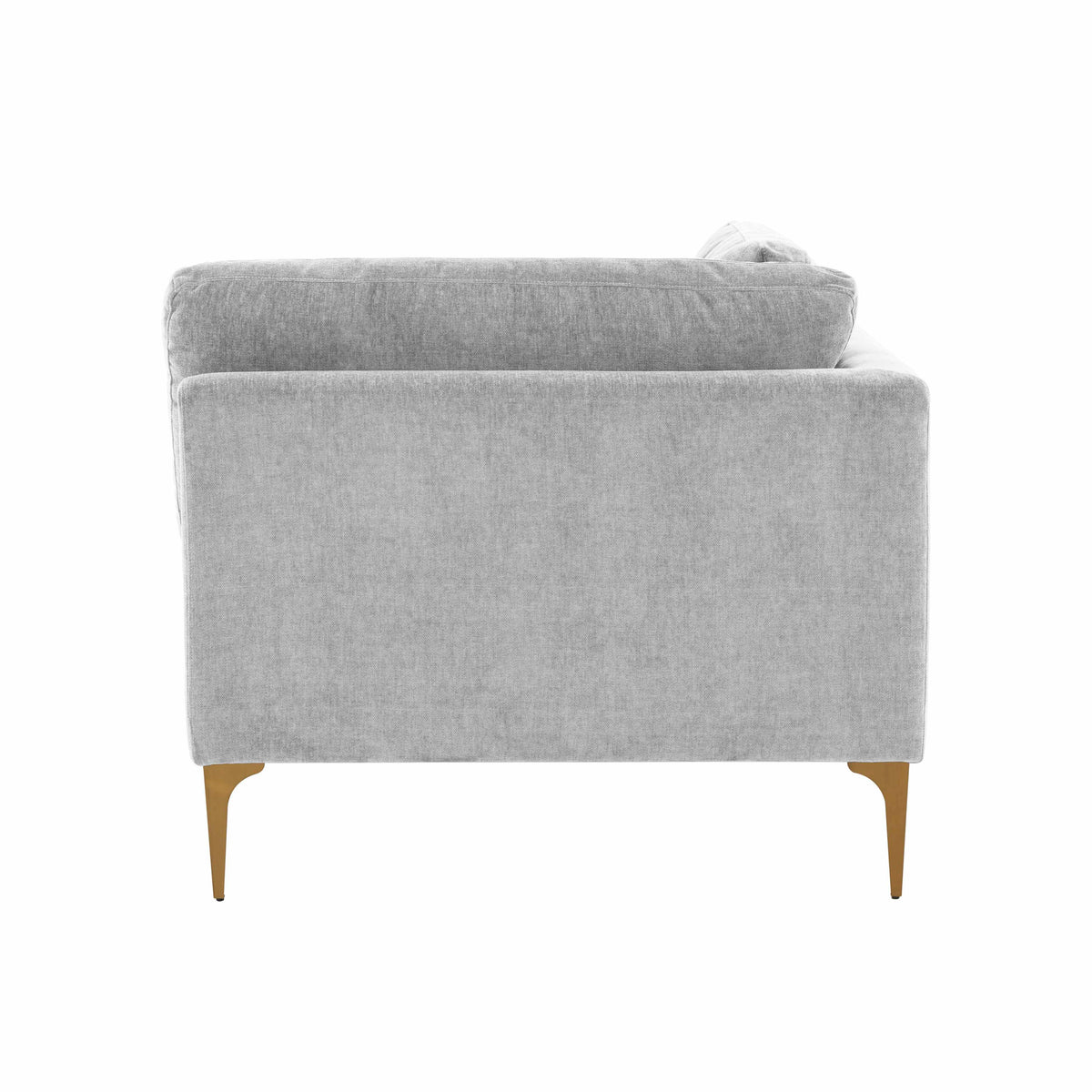 Serena Performance Velvet Modular Corner Seat in Grey by TOV Furniture – photo 4 of 5