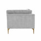 Serena Velvet Modular Corner Seat Ren L05130 W