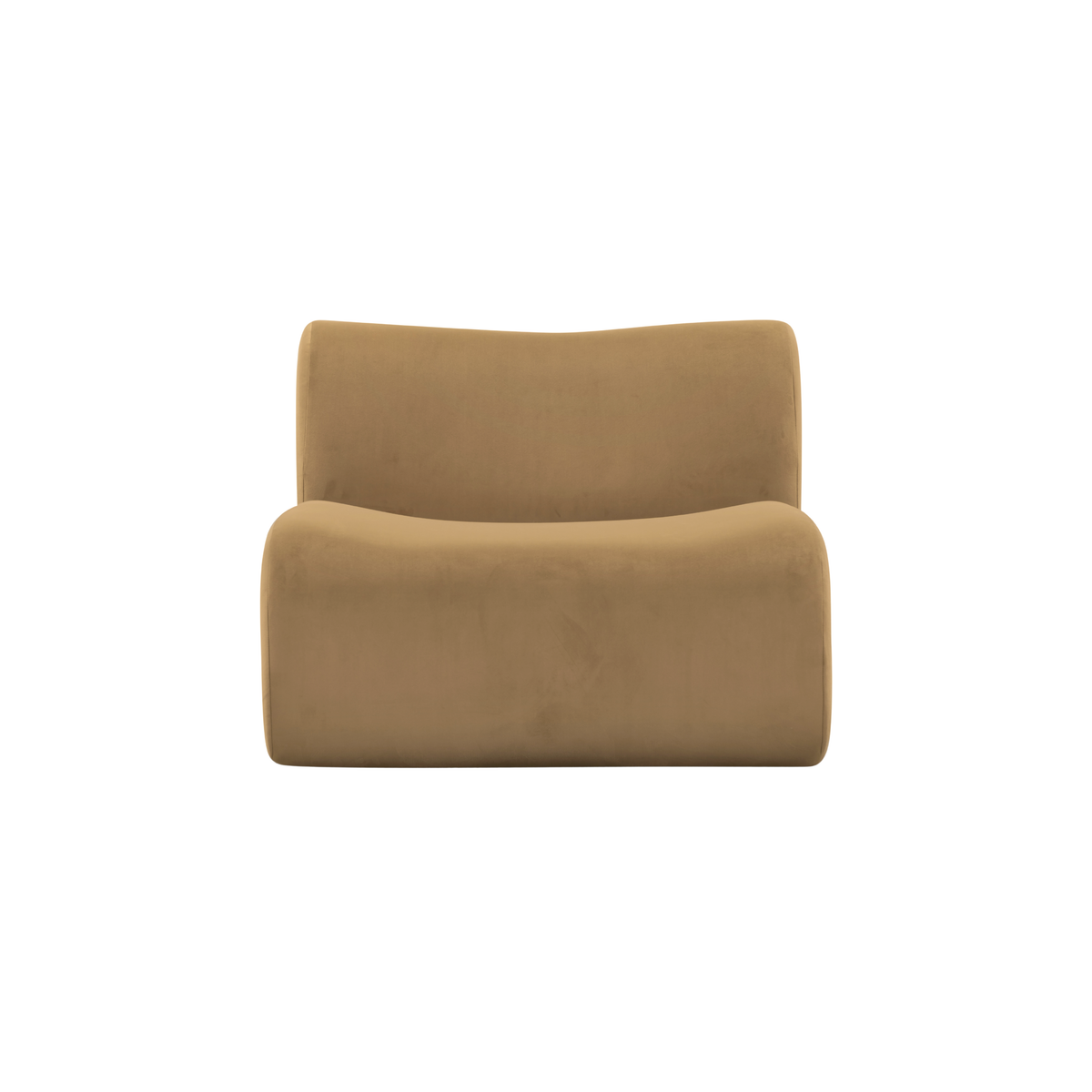 Zenith Latte Brown Performance Velvet Armless Chair by TOV Furniture – photo 3 of 6