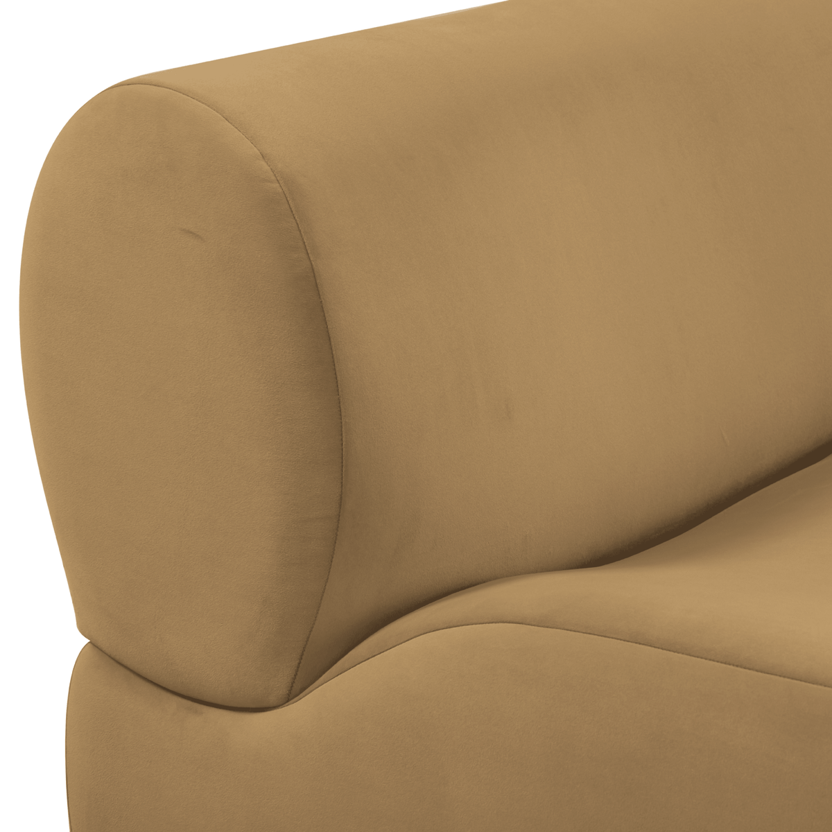 Zenith Latte Brown Performance Velvet Armless Chair by TOV Furniture – photo 5 of 6