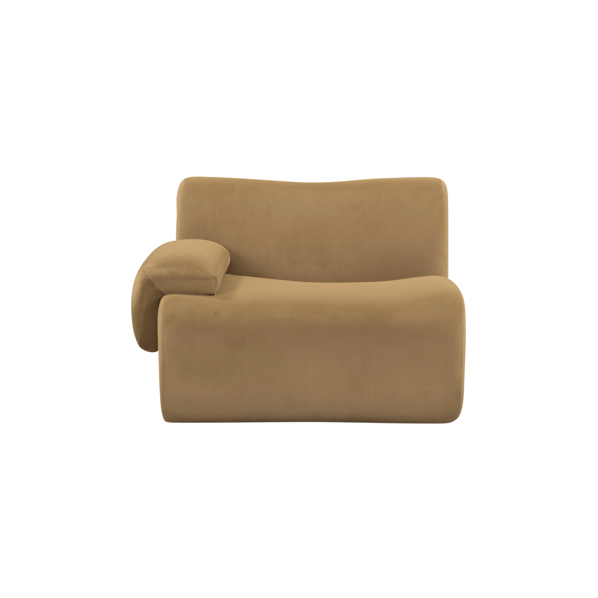 Zenith Performance Velvet Modular Corner Chair in LAF by TOV Furniture – photo 1 of 7