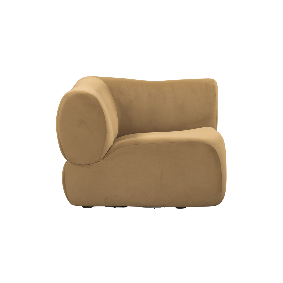 Zenith Latte Brown Performance Velvet Corner Wedge by TOV Furniture – photo 3 of 8