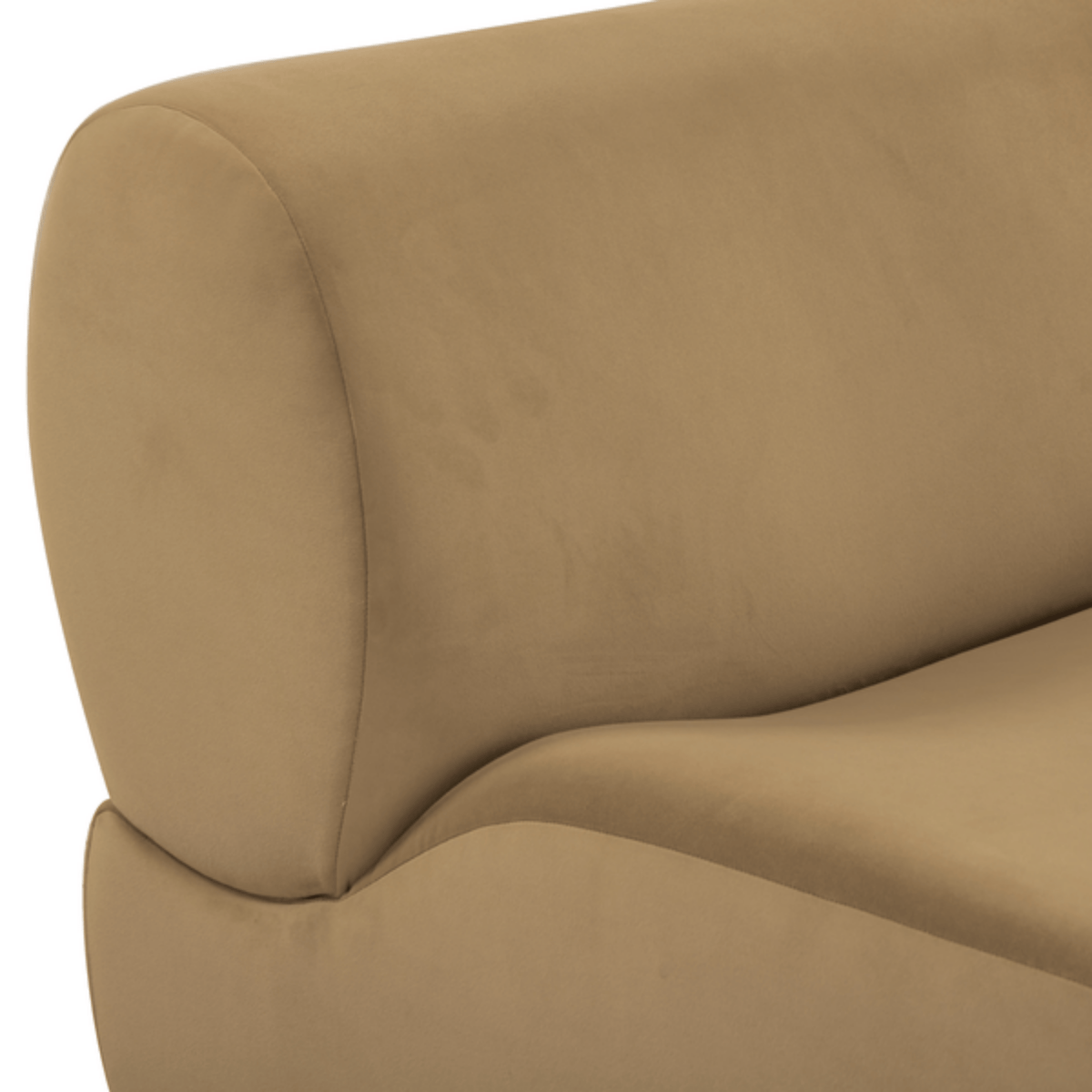 Zenith Latte Brown Performance Velvet Corner Wedge by TOV Furniture – photo 5 of 8