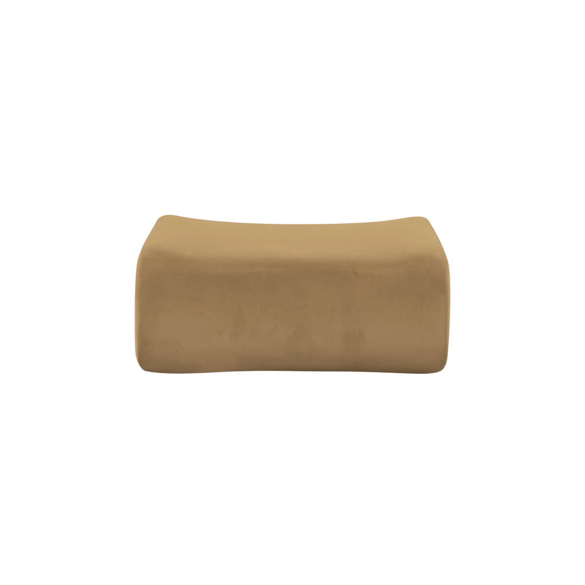 Zenith Latte Brown Performance Velvet Ottoman by TOV Furniture – photo 3 of 6