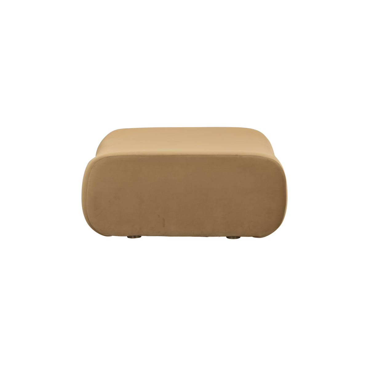 Zenith Latte Brown Performance Velvet Ottoman by TOV Furniture – photo 4 of 6