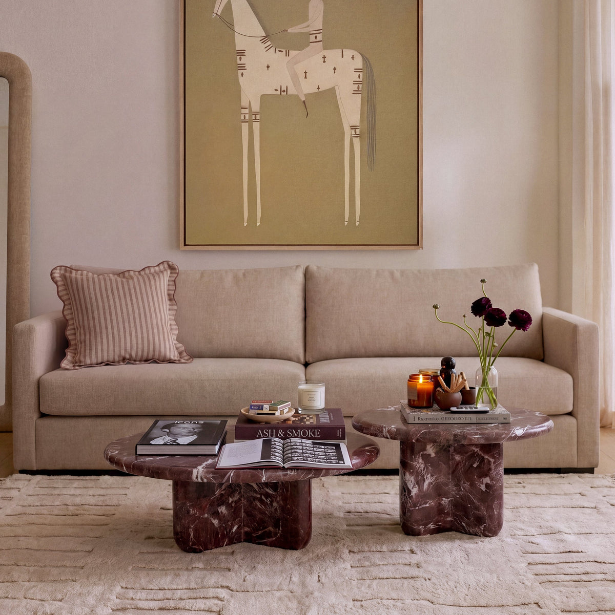 Portsmouth Sand Textured Chenille Sofa by TOV Furniture – photo 2 of 7