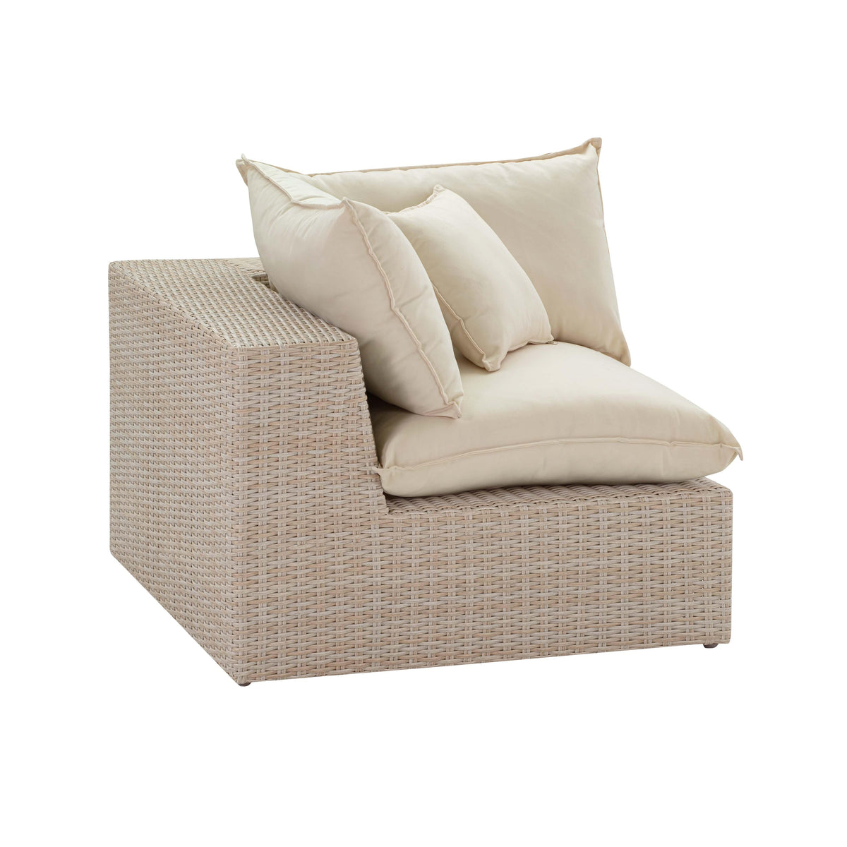 Cali Natural Wicker Outdoor Corner Chair by TOV Furniture – photo 1 of 9