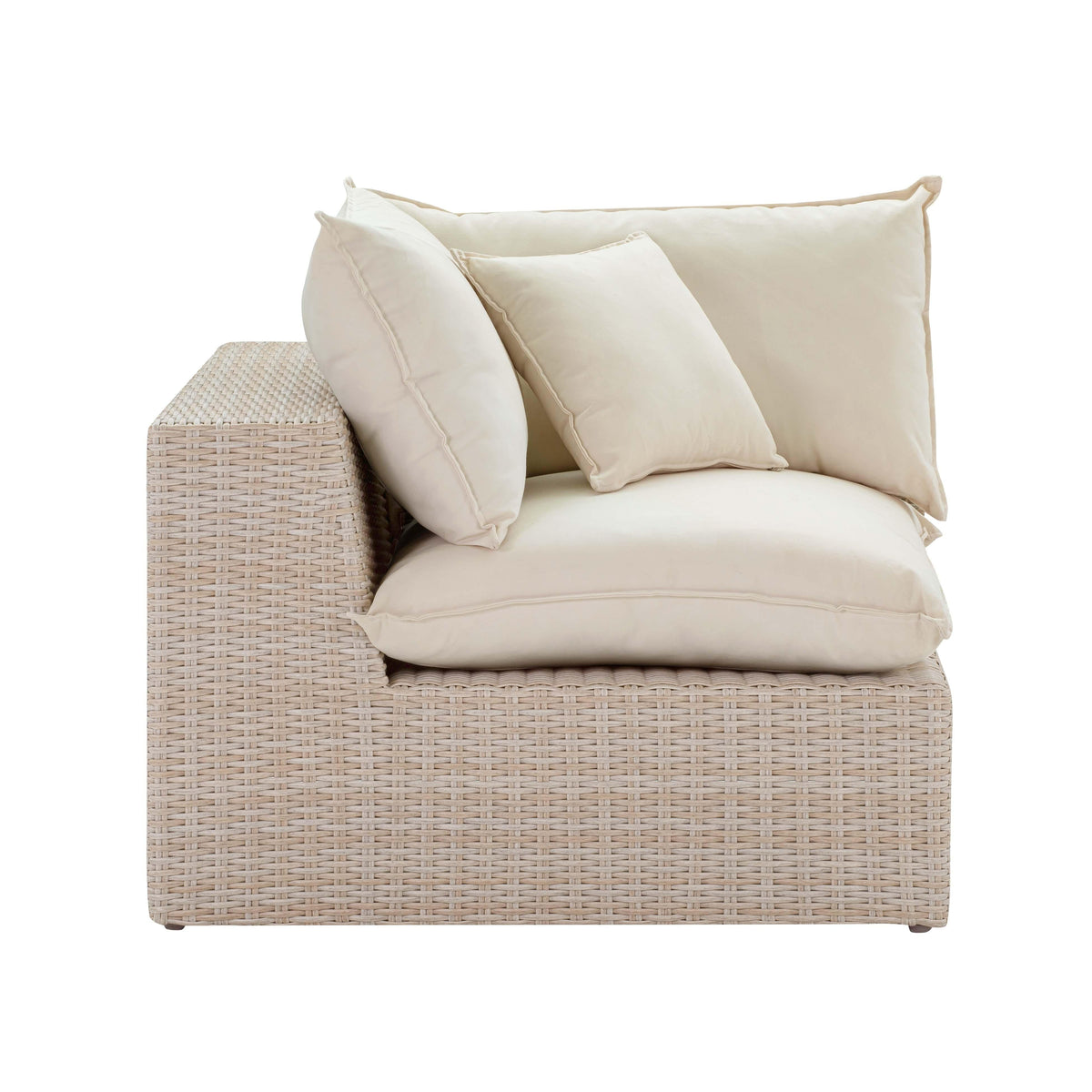 Cali Natural Wicker Outdoor Corner Chair by TOV Furniture – photo 3 of 9