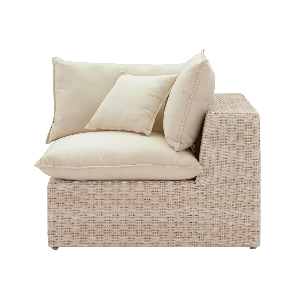 Cali Natural Wicker Outdoor Corner Chair by TOV Furniture – photo 4 of 9