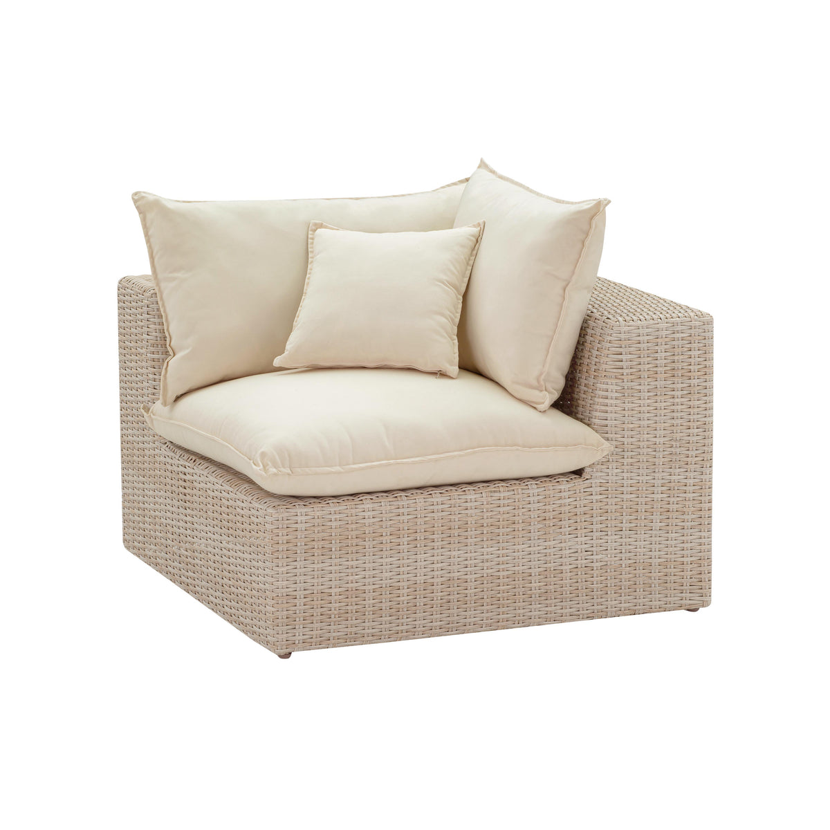 Cali Natural Wicker Outdoor Corner Chair by TOV Furniture – photo 5 of 9