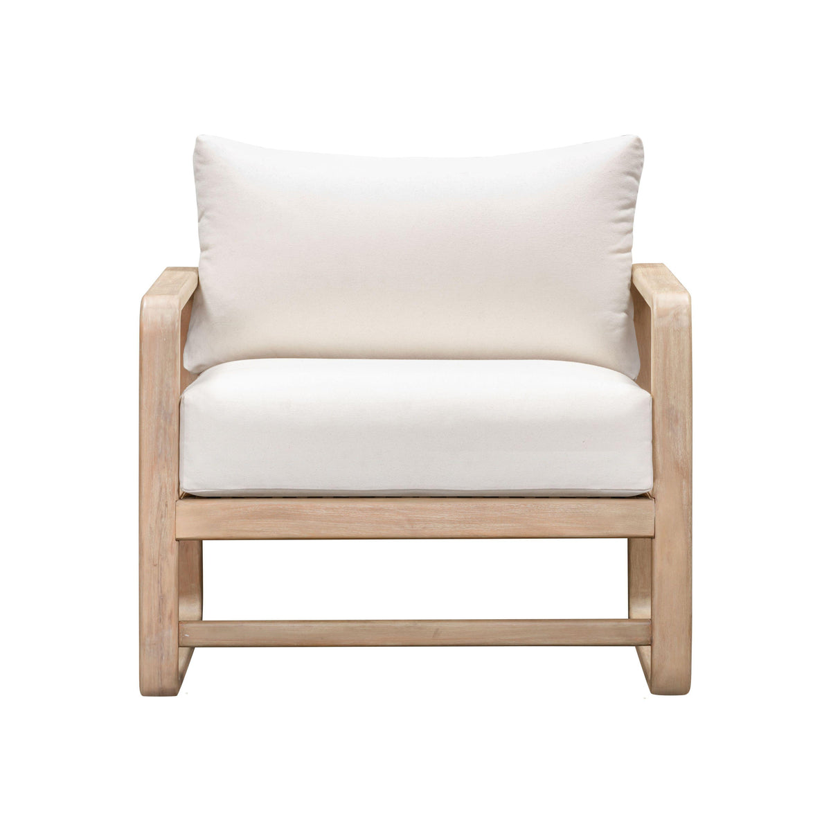 Palata Cream Performance Fabric Outdoor Accent Chair by TOV Furniture – photo 3 of 9