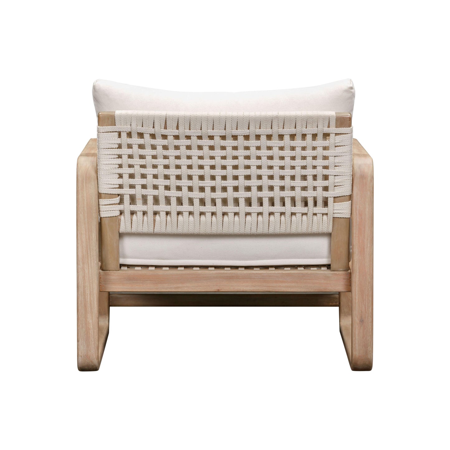 Palata Cream Performance Fabric Outdoor Accent Chair Cream by Tov Furniture