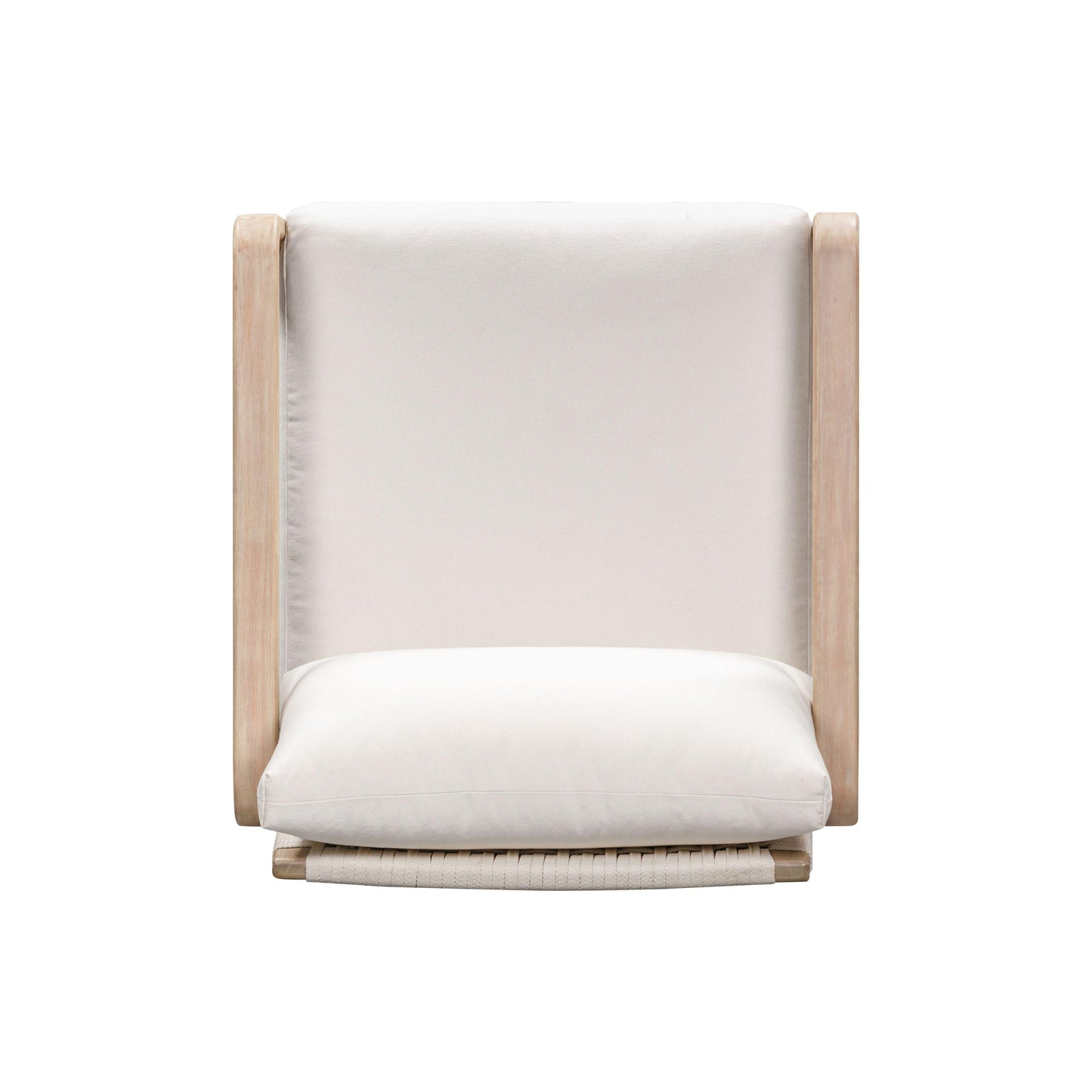 Palata Cream Performance Fabric Outdoor Accent Chair Cream by Tov Furniture