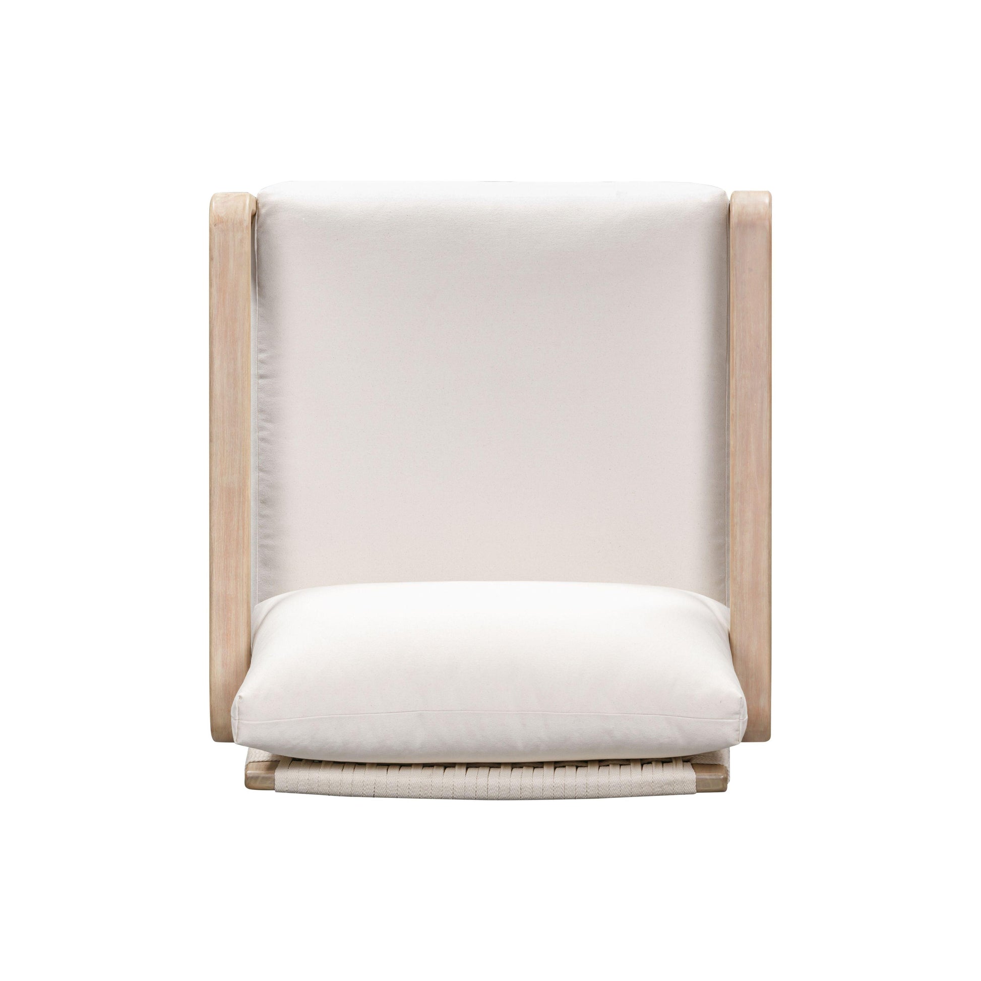 Palata Cream Performance Fabric Outdoor Accent Chair Cream by Tov Furniture