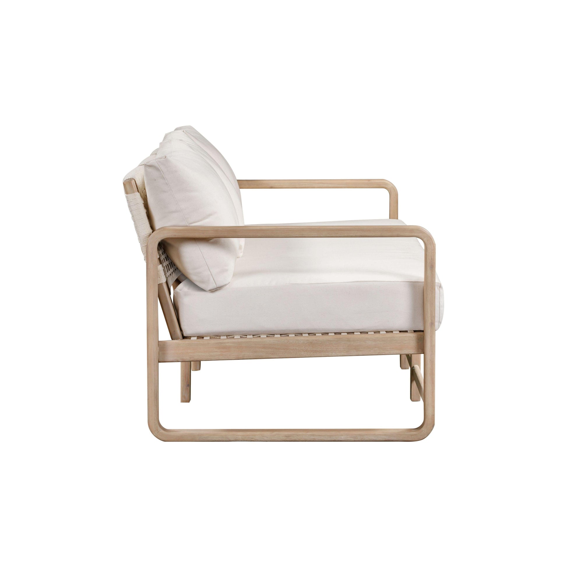 Palata 84" Cream Performance Fabric Outdoor Sofa Cream by Tov Furniture
