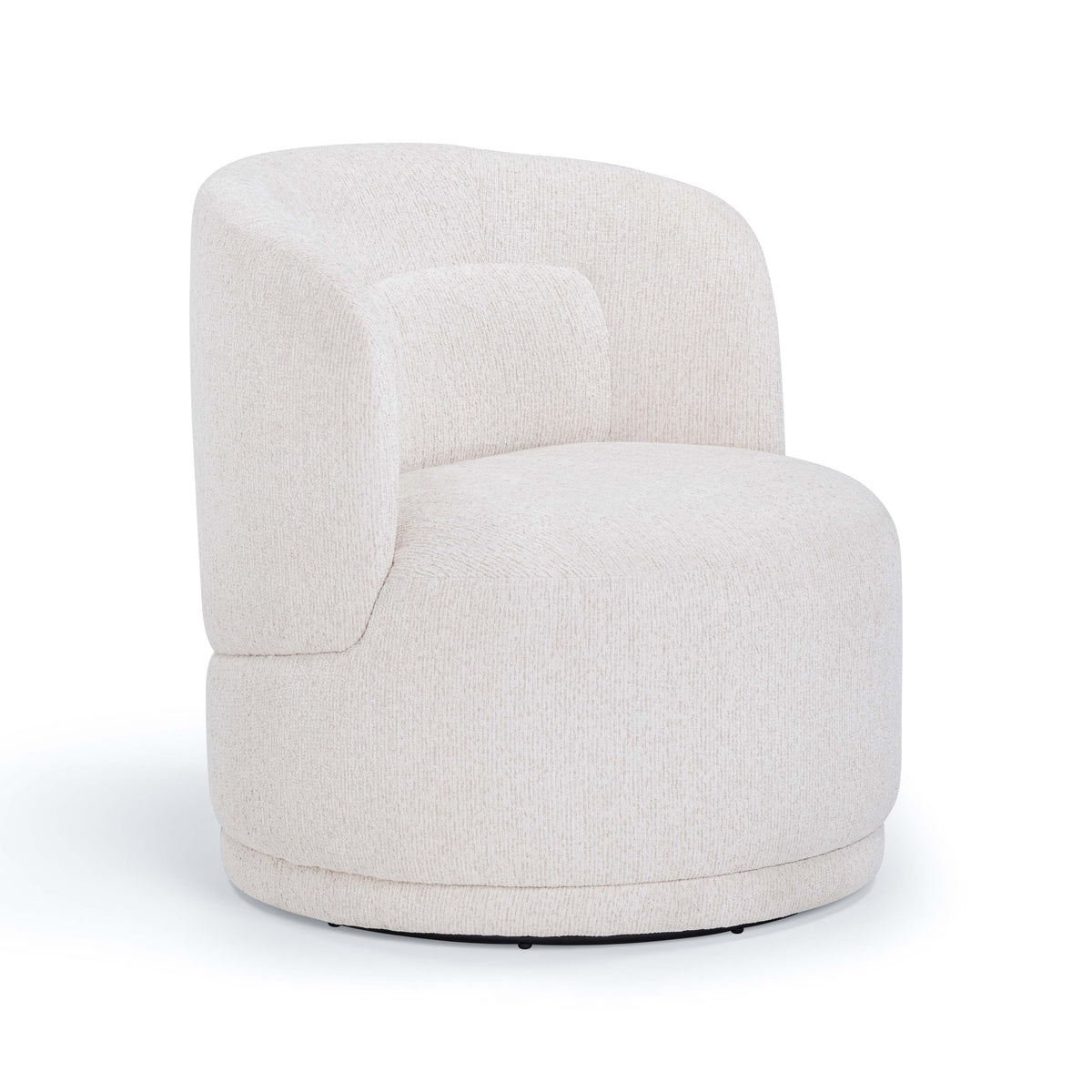 Massa Beige Textured Performance Fabric Swivel Accent Chair by TOV Furniture – photo 1 of 9