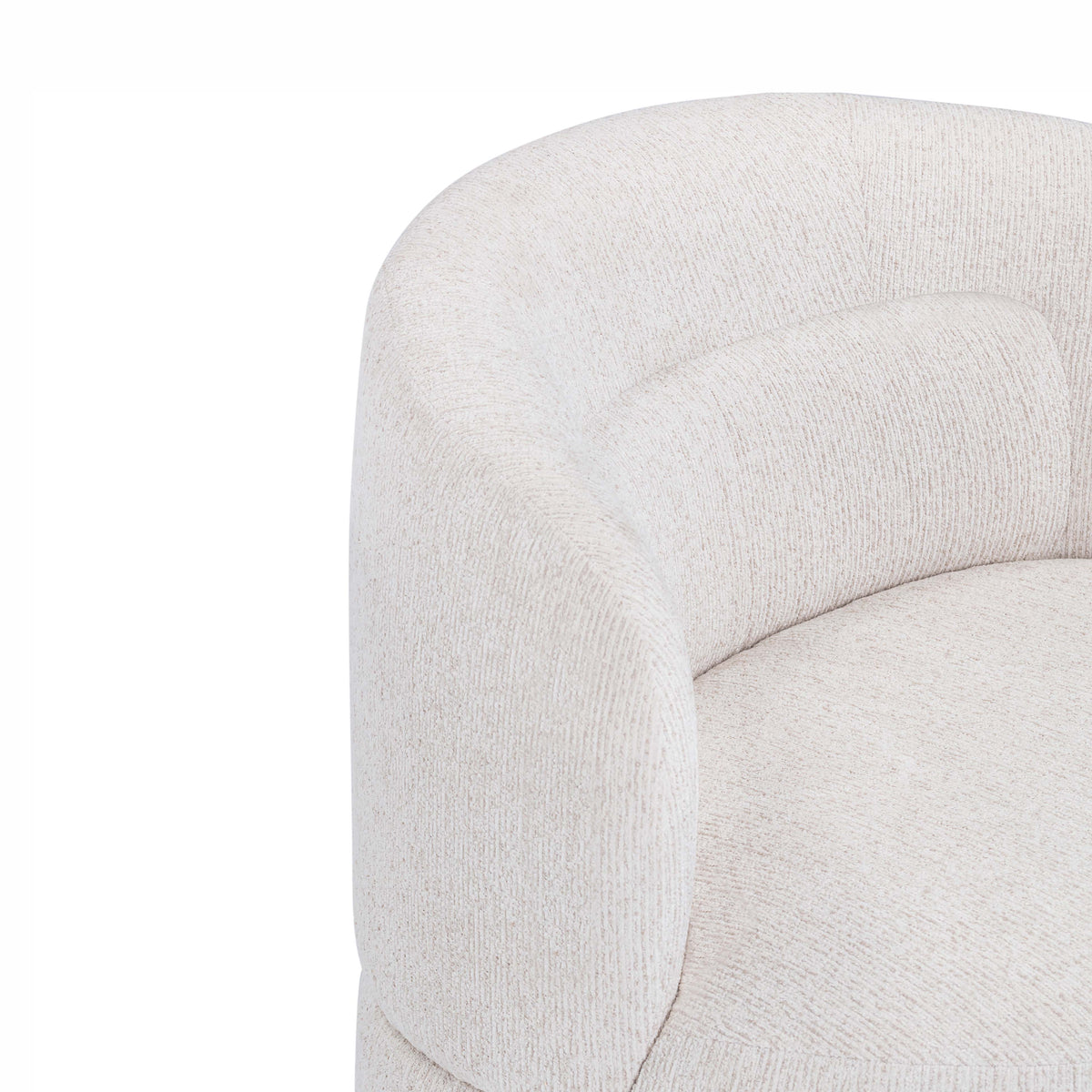 Massa Beige Textured Performance Fabric Swivel Accent Chair by TOV Furniture – photo 6 of 9
