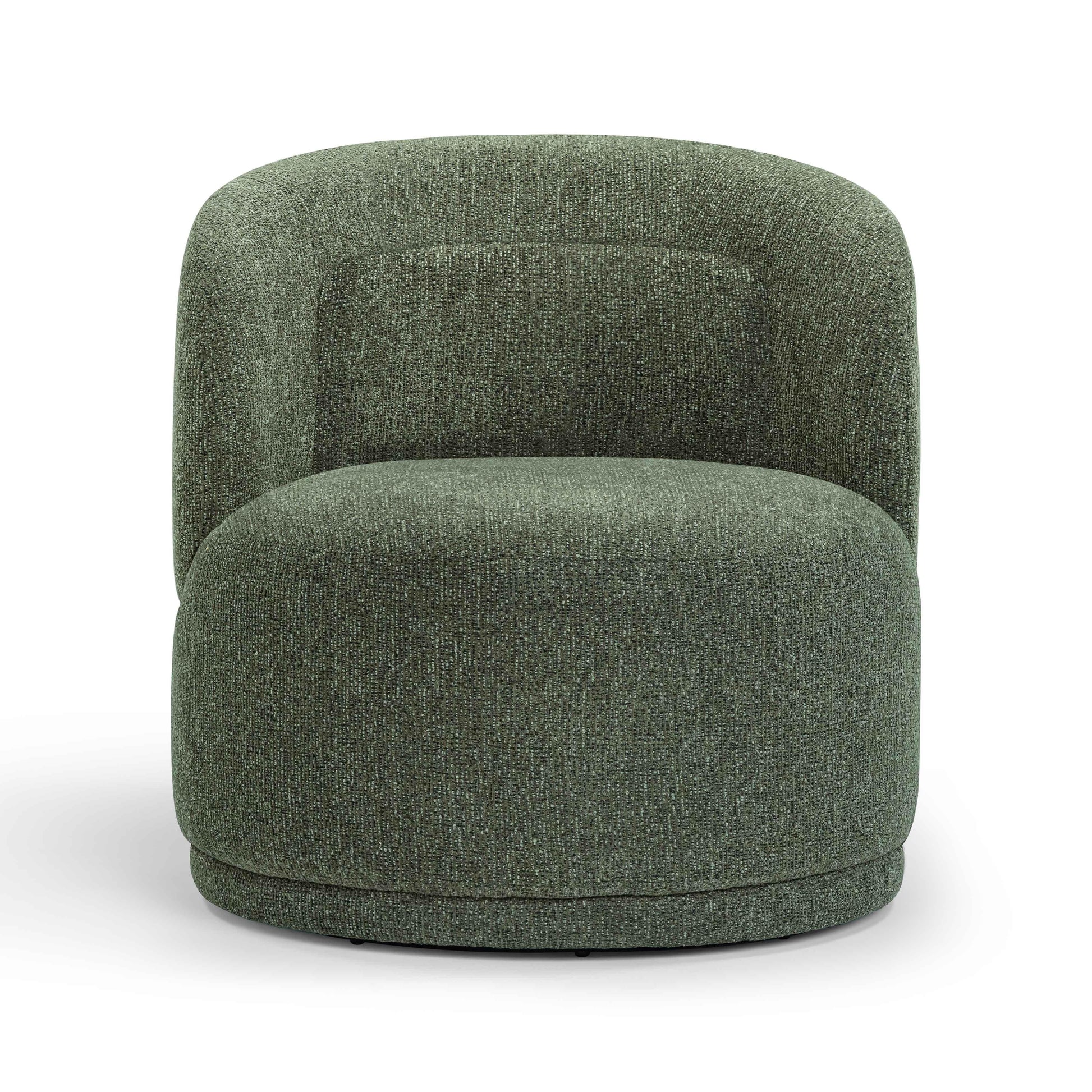 Massa Textured Performance Fabric Swivel Accent Chair Green by Tov Furniture
