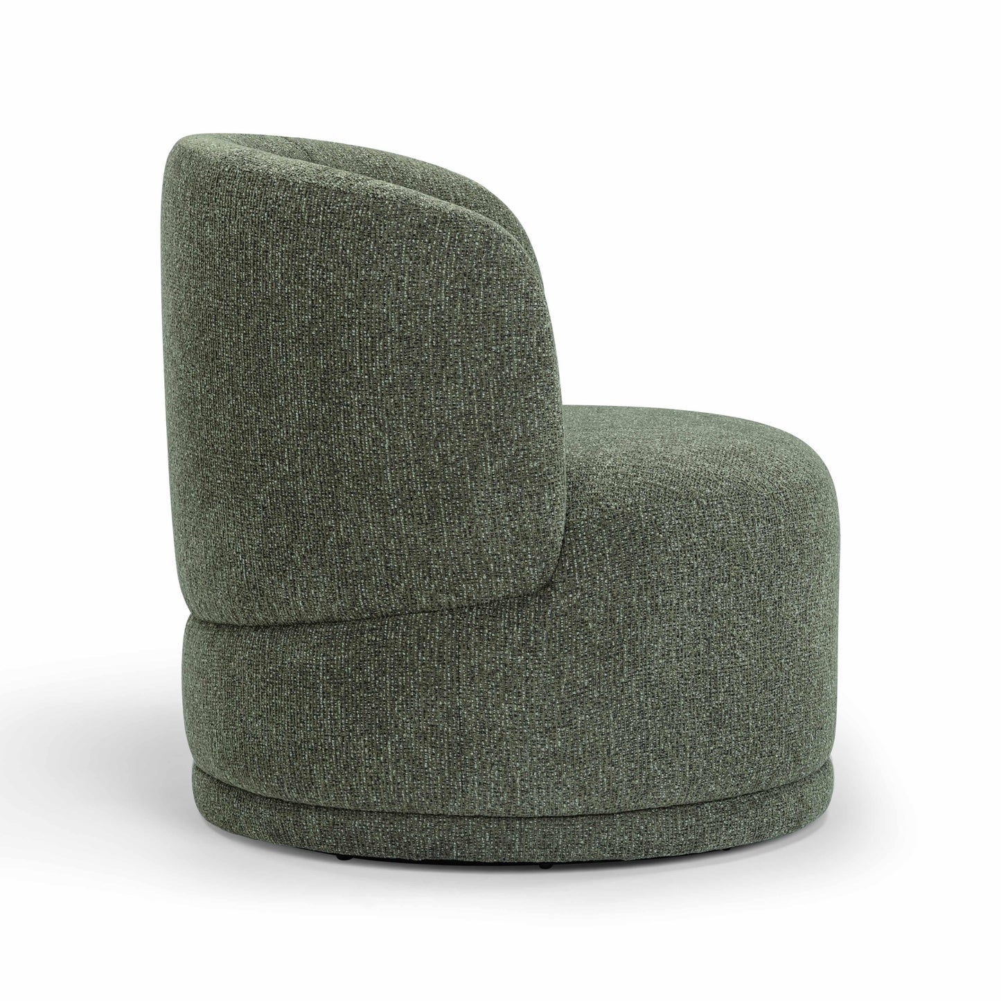 Massa Textured Performance Fabric Swivel Accent Chair Green by Tov Furniture