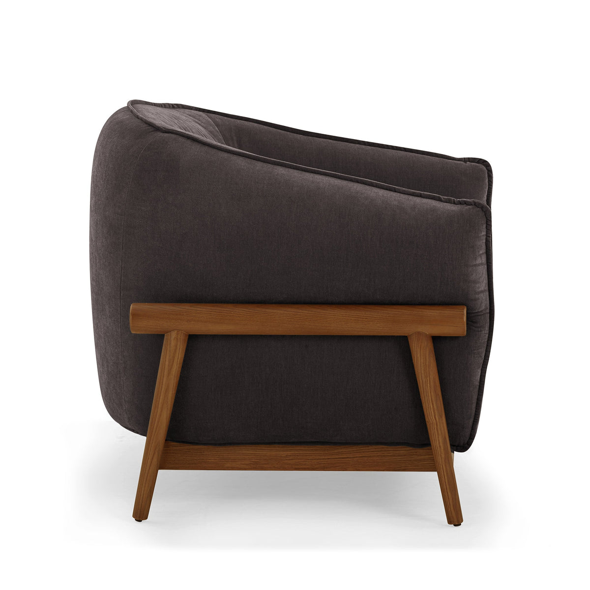 Piedmont Taupe Upcycled Contract-Grade Chenille Accent Chair by TOV Furniture – photo 3 of 7