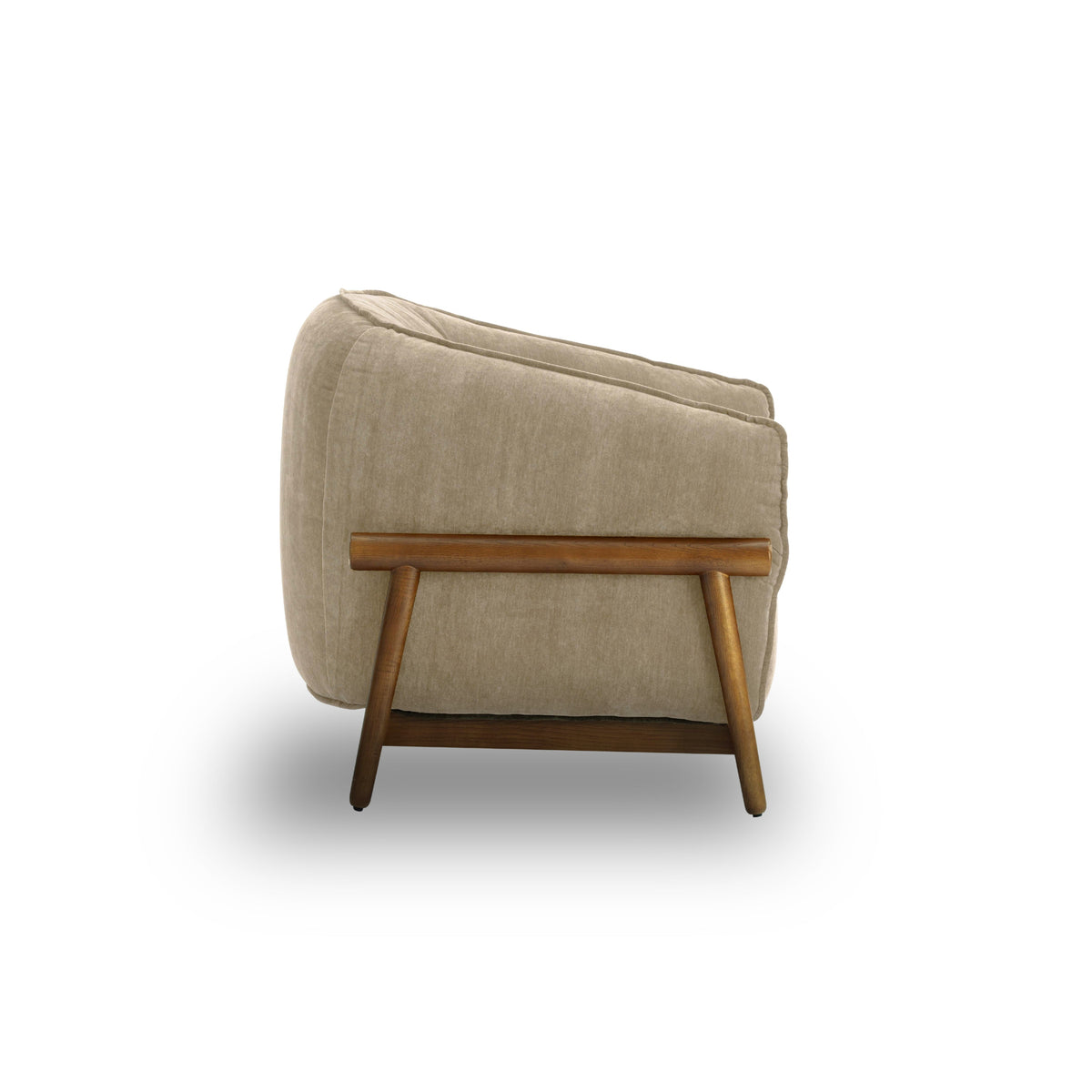 Piedmont Taupe Upcycled Contract-Grade Chenille Accent Chair by TOV Furniture – photo 4 of 7